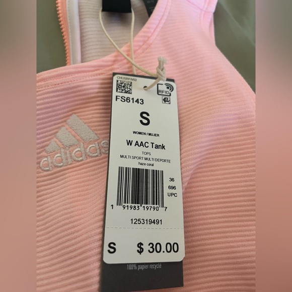 Adidas Women’s Zippable Ribbed Tank Top - Picture 7 of 7